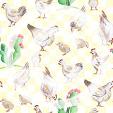 FABArt Design - Showcase SA Designer Carmen Anderson - Chickens Pale Yellow FA