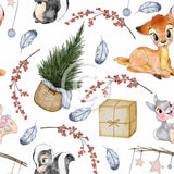 FABArt Design - Showcase SA Designer CB DESIGNS - Deer Bunny Skunk Christmas (multiple options)