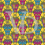 FABArt Design - Showcase SA Designer Vision Design - Floral Skulls (Various Colour Options)