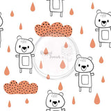 FABArt Design - Showcase SA Designer Shirley Labuschagne - Teddy in the rain orange