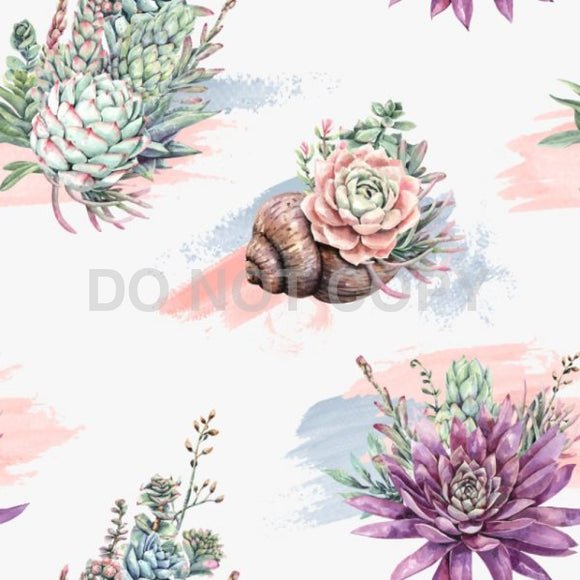 Fabart Design - Showcase Sa Designer Cb Designs Succulents (Custom Background) Fabric