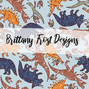 FABArt Design - Brittany Frost Blue Dinos