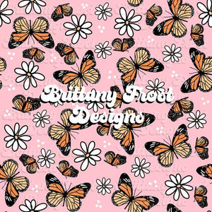 FABArt Design - Brittany Frost Pink Monarch Butterflies